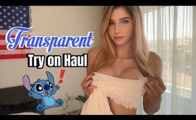 [4K] Try on Haul amazing transparent blouse with Alina 2024 | See trough