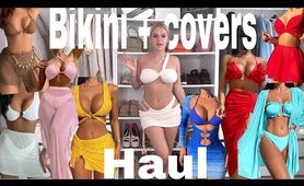 Shein bikini and cover ups haul | holiday try on