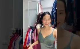 clothes Try On Haul - Online Shopping Khun chick Sleepwear