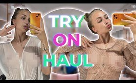 4K Get Ready with Me | Transparent Try on Haul 2024 -  Natural Petite Body Fox