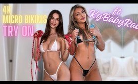 KYLIE 4K MICRO BIKINIS TRY ON HAUL | Taylor Skully TryOn