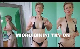 MICRO BIKINI G-STRING Try On Haul with Mirror View