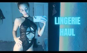 See-through lingerie Try-on Haul | Transparent Haul with Stefana