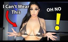 "Oops! Double HH Cup - SHEIN Bikini Try-On Gone Wrong: Can You Handle This Unexpected Fit?