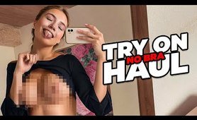 See-Through Try On Haul | Transparent Lingerie and clothes | Try-On Haul No Bra