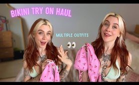 4K Bikini Try On Haul | Multiple Outfits | Caitlin’s Corner