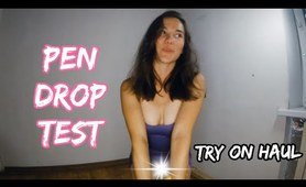 Pen Drop Test | Try on Haul | HD