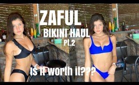 ZAFUL Bikini try on Haul & vlog pt 2 *RISKY*