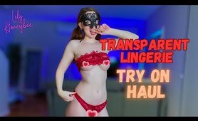 TRANSPARENT LINGERIE Try On Haul | 2024 [4K] | Lily Honeybee