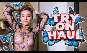 [4K] TRY ON HAUL clothes | VERY TRANSPARENT AND SEE THROUGH | NO BRA | 2024