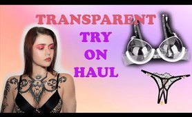 4K TRANSPARENT LINGERIE TRY ON HAUL | Close Ups | See through 2024