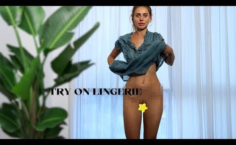 [4K] Transparent Lingerie Try on Haul