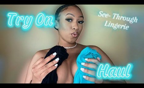 TRANSPARENT Lingerie Try On Haul | See-Through Lingerie Dress