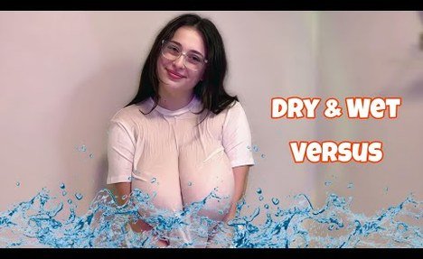 [4K] Transparent Try On Haul _ Dry vs Wet Versus _ Dry & Wet