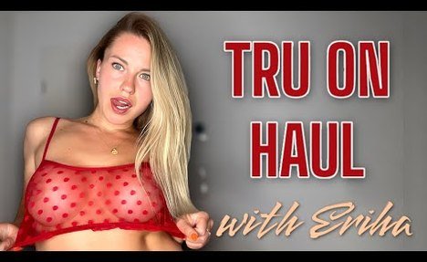 Lingerie Try On Haul With Erika | 4K Transparent Try On Haul 2024 ❤️