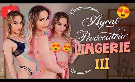 4K Agent Provocateur III Lingerie Try On Haul - Sheer, Lace,  undressed