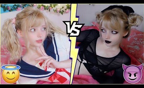 ♡ sweet VS GOTH ♡ Lingerie & clothing try on haul ! *ROMWE*