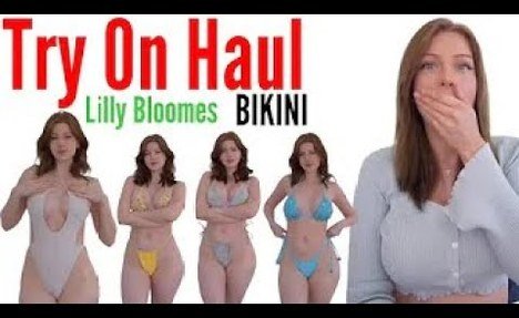 [4k] Swimsuits/Bikini Try On Haul By Ms Lilly Bloomes AKA Ms Fire | #seethroughfashion #clothing