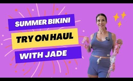 4K Vibrant Bikini Try-On Haul ¦ SHEIN Colourful sweetie video review and rating ¦ Miss Jade Fox cougar Model