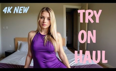 See Through Bikini - Try On Haul | 4K TRANSPARENT DRESSES DRY VS WET