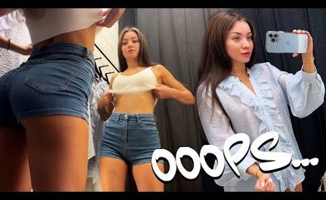 transparent try on haul 2024 4k *oops don't peek* / See Through lingerie with Katty