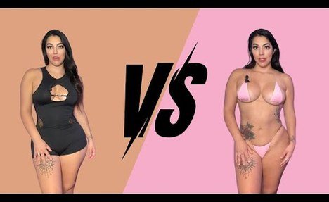 black Romper VS Tiniest Bikini! - Try On Haul