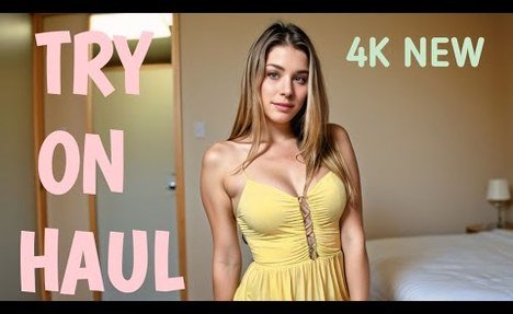 Transparent Try-on Haul with Bailey Rose [4K] | See Through Haul | See Through Bikini - try on haul