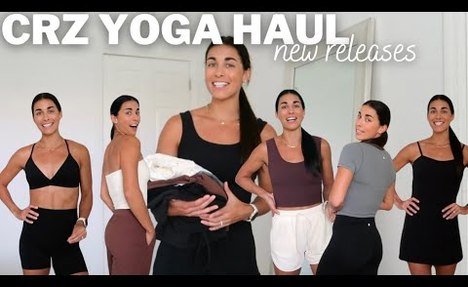 CRZ YOGA TRY ON HAUL | discount info, new releases, new materials, loungewear & more!!!