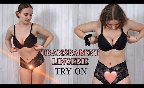 4k Transparent Lingerie Try On Haul | See Through Try On