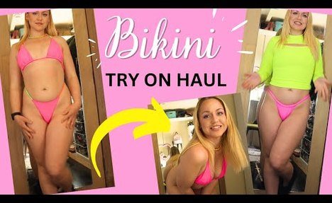 Super NEON  swim set try on HAUL