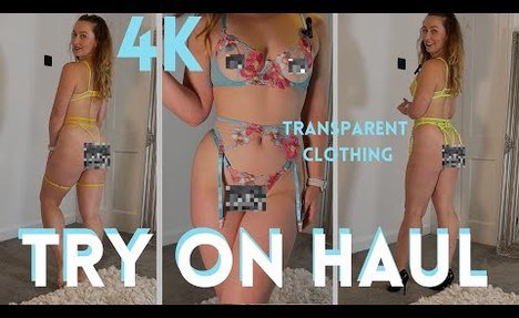 [4K] Shein Lingerie Transparent Try On | Try Ons With Poppy (2024)