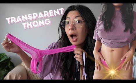 Thong Try On Haul | Transparent Lingerie 4K 2024