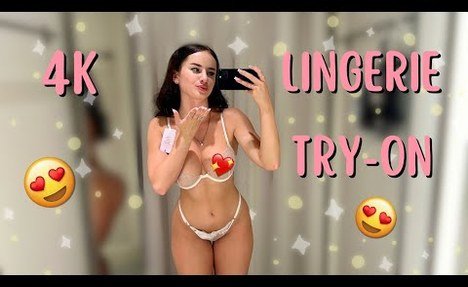 [4K] EXTREMELY TRANSPARENT LINGERIE Try-on Haul l Lingerie video review & Try-on