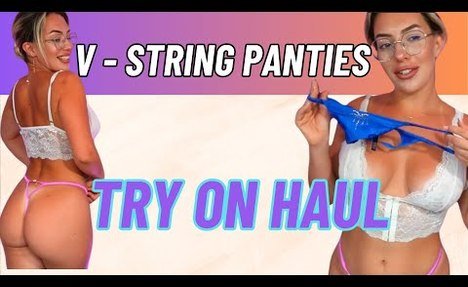 V-String Panties Try-On Haul | Silk & Lace in Summery Colors