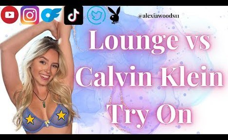 [4K] TRANSPARENT LOUNGE VS CALVIN KLEIN LINGERIE TRY ON