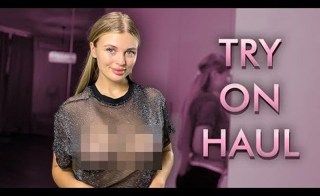 4k Transparent Lingerie Try On Haul | See Through Try On [2024]