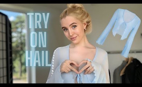 [4K] Transparent Try - on Haul with julia | See Through Haul 2024 | Home product Try On ella rose on