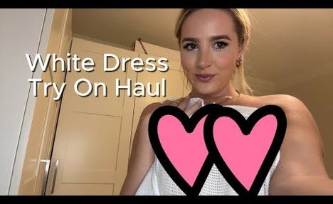 lovely White Dress Try On Haul With Jade