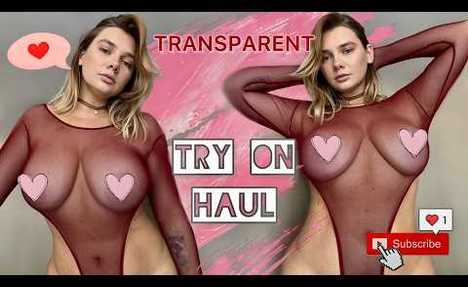 4K TRANSPARENT | Women's Bodysuit Try On Haul | TIHOMIROVA