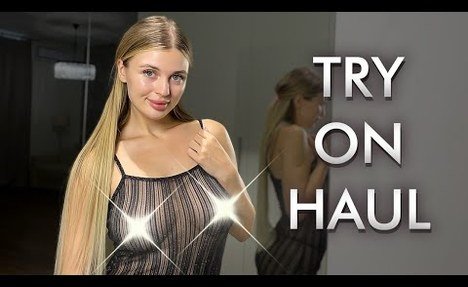 [4K] Try on Haul Transparent items | No Bra Challenge 2024 Trend New | Emily Сandy