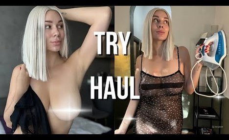 LINGERIE TRANSPARENT | TRY ON HAUL | Close Ups |See through | Dress No Bra | Micro  monokini Trend