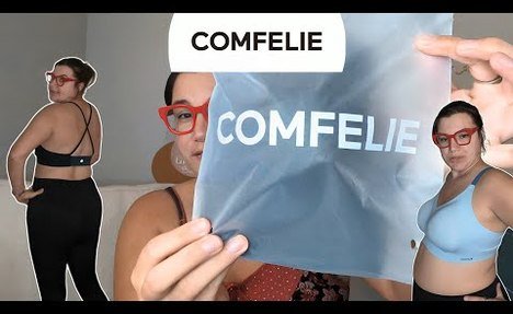 Comfelie Wireless Bras and tights Try On Haul XL ~Brand Collab~