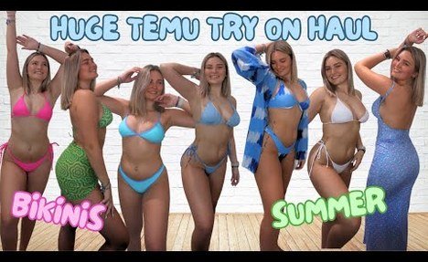 humongous TEMU TRY ON HAUL | SUMMER items | BIKINIS- Robyn Emily