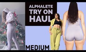 exercising TRY ON HAUL #alphaletehaul not sponsored medium size.