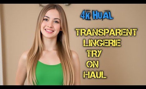 [4k] Transparent Lingerie Try On Haul | See Through Try On [2024]