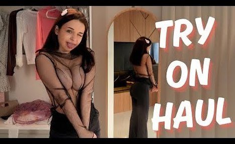 See-Through Try On Haul | Try-On Haul At The Mall 2024 | Micro  thong bikini Try on haul