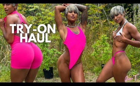 Hot Pink sporty Outfits & Bikinis Try On Haul!