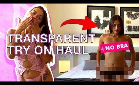 TRANSPARENT Try On Haul 3 | SEE-THROUGH Lingerie & No Bra Trend