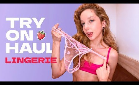 [4K] New Lingerie Try on Haul