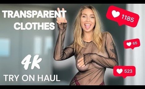 See-Through Try On Haul | Try-On Haul At The Mall 2024 | Micro bikini Try on haul